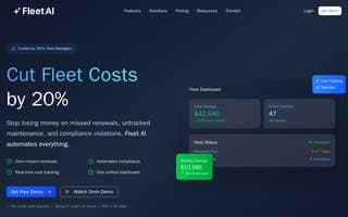 Screenshot of thefleet.ai