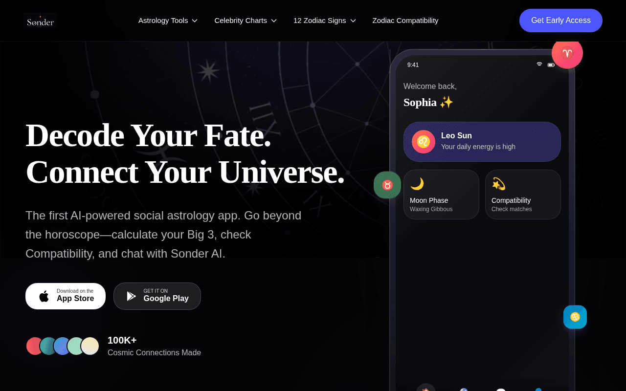 Screenshot of thesonder.ai