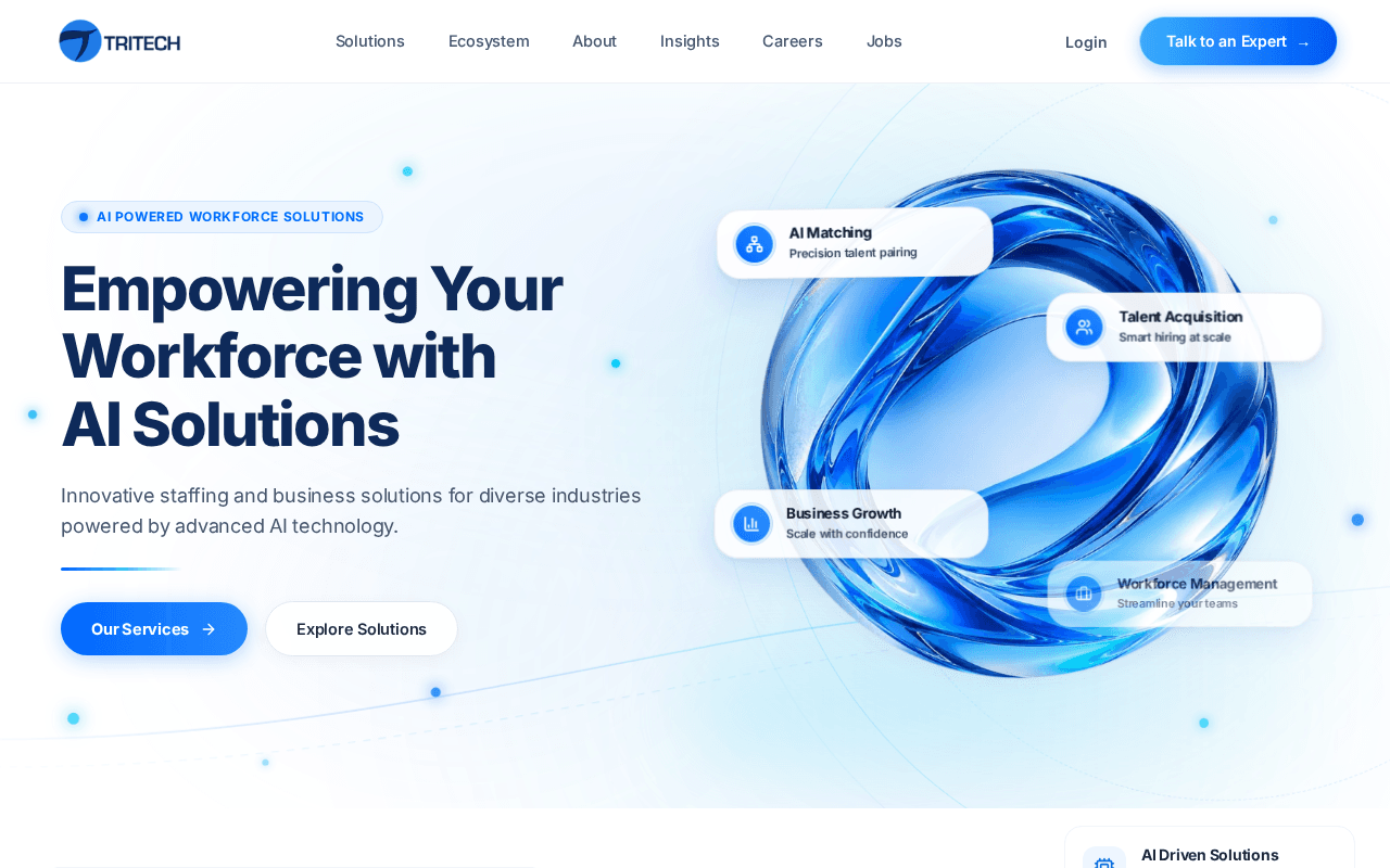 Screenshot of thetritech.ai