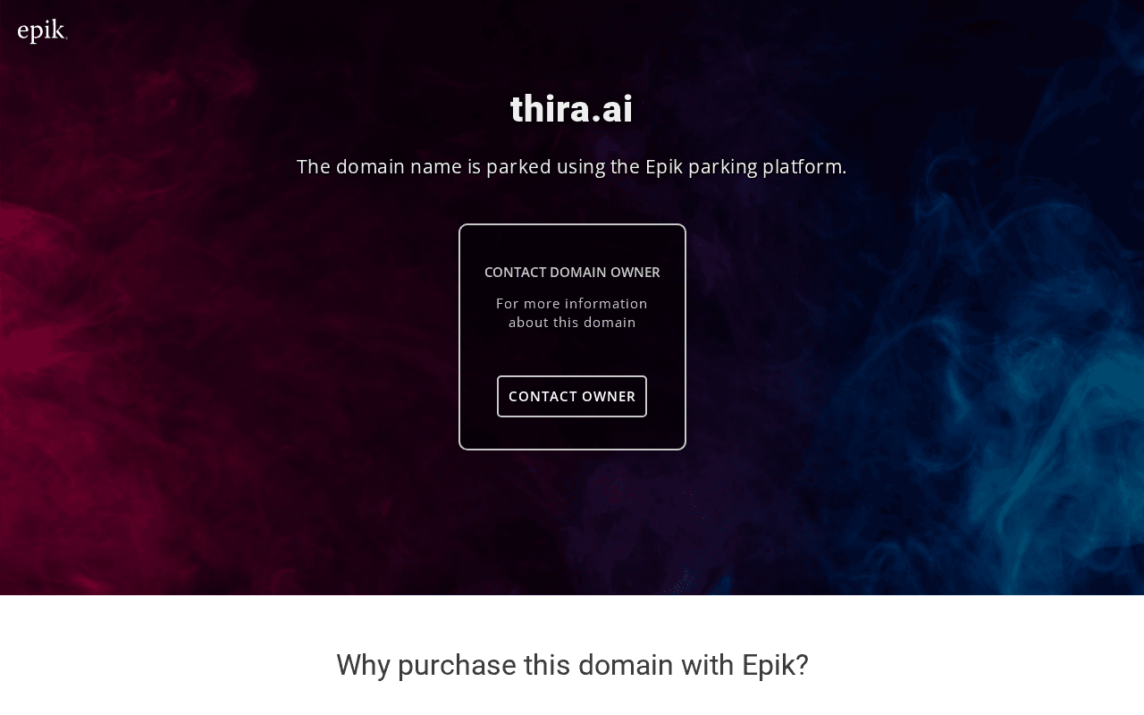 Screenshot of thira.ai