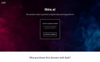 Screenshot of thira.ai
