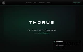Screenshot of thorus.ai