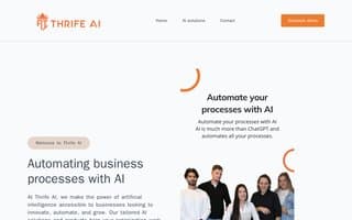 Screenshot of thrife.ai