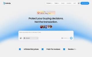Screenshot of tickclip.ai