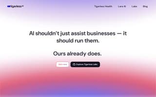 Screenshot of tigerless.ai