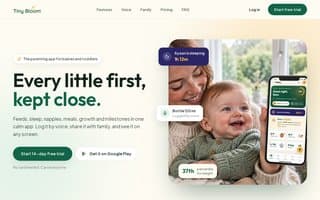 Screenshot of tinybloom.ai