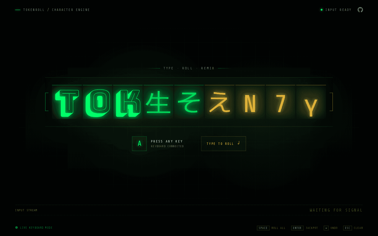 Screenshot of tokenroll.ai