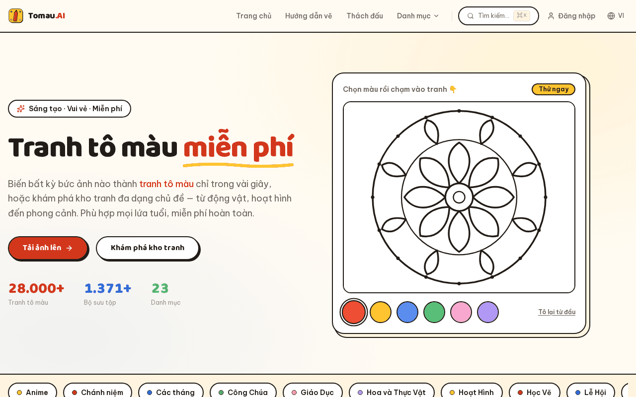 Screenshot of tomau.ai