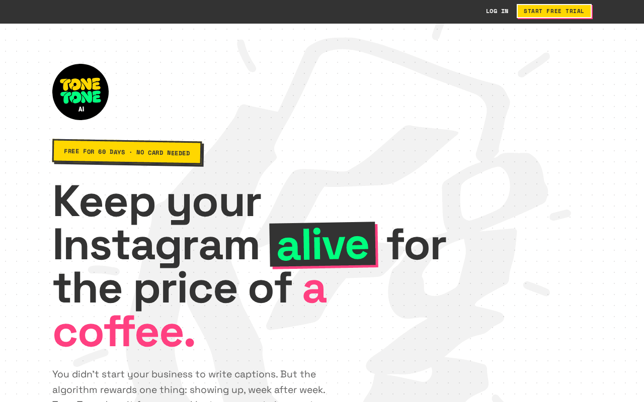 Screenshot of tonetone.ai