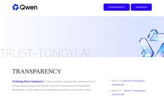 Screenshot of tongyi.ai