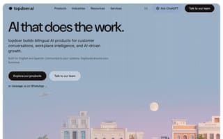 Screenshot of topdoer.ai