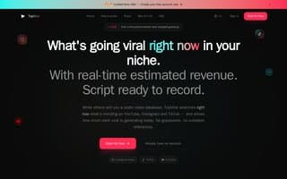 Screenshot of topviral.ai