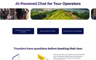 Screenshot of tourchat.ai