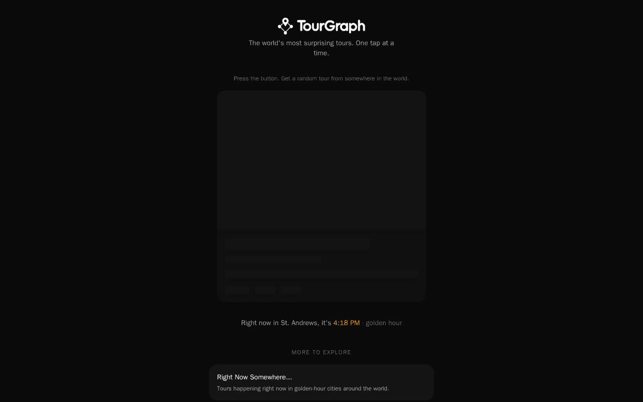 Screenshot of tourgraph.ai