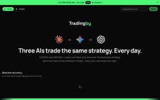 Screenshot of tradingby.ai
