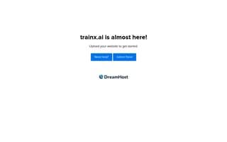 Screenshot of trainx.ai