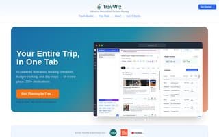 Screenshot of travwiz.ai