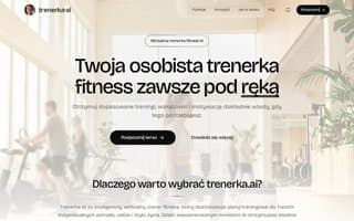 Screenshot of trenerka.ai