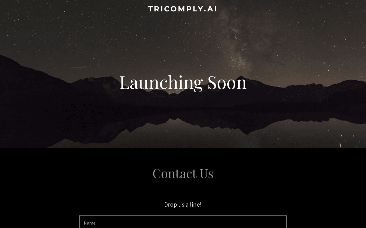 Screenshot of tricomply.ai