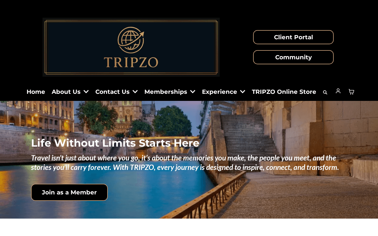 Screenshot of tripzo.ai