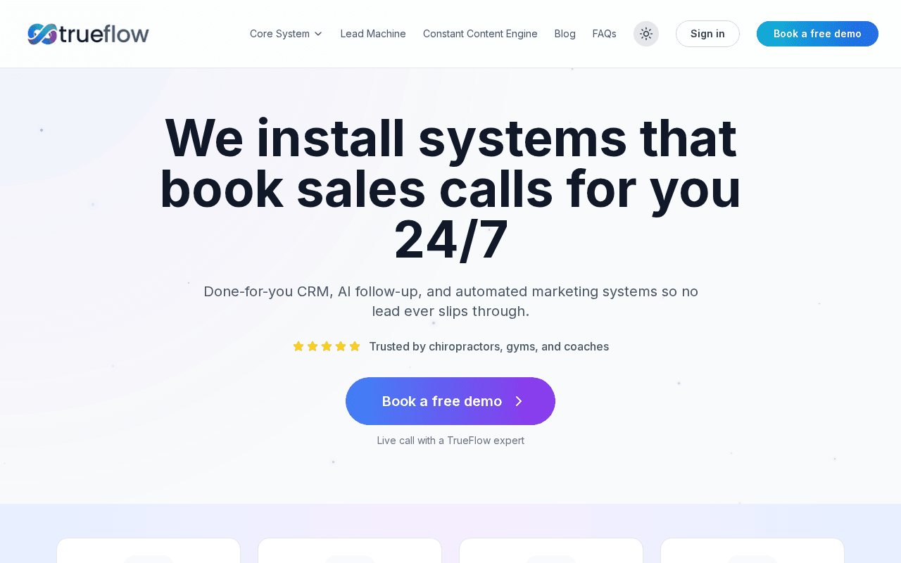 Screenshot of trueflow.ai