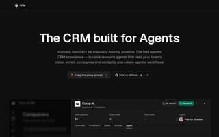 Screenshot of trycrm.ai