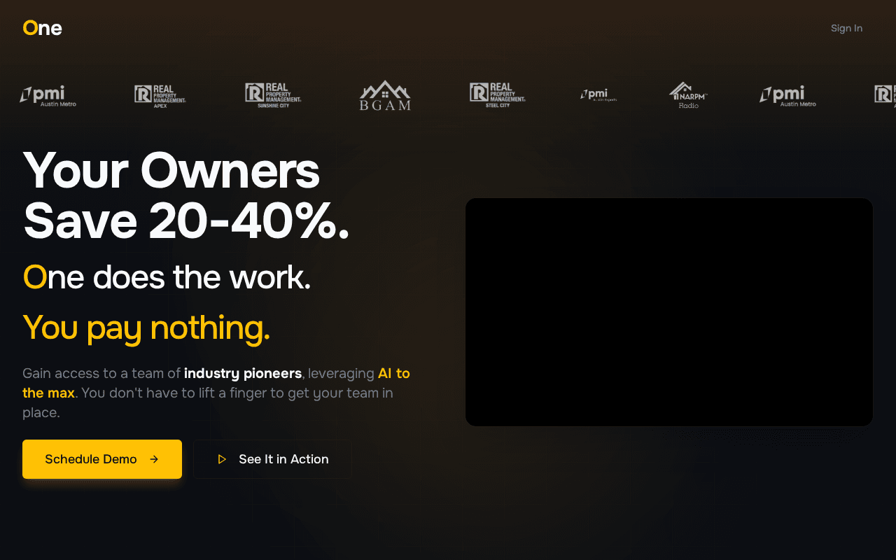 Screenshot of tryone.ai