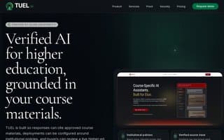 Screenshot of tuel.ai