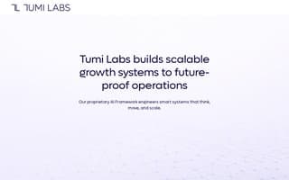 Screenshot of tumilabs.ai