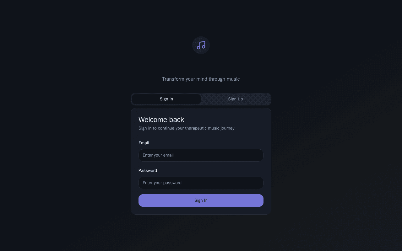 Screenshot of tunemind.ai