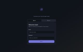 Screenshot of tunemind.ai