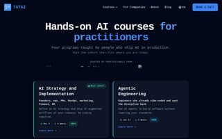 Screenshot of tutai.ai