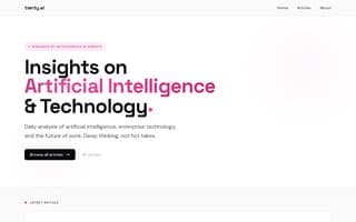 Screenshot of twnty.ai