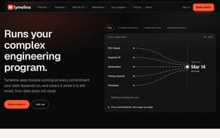 Screenshot of tymeline.ai