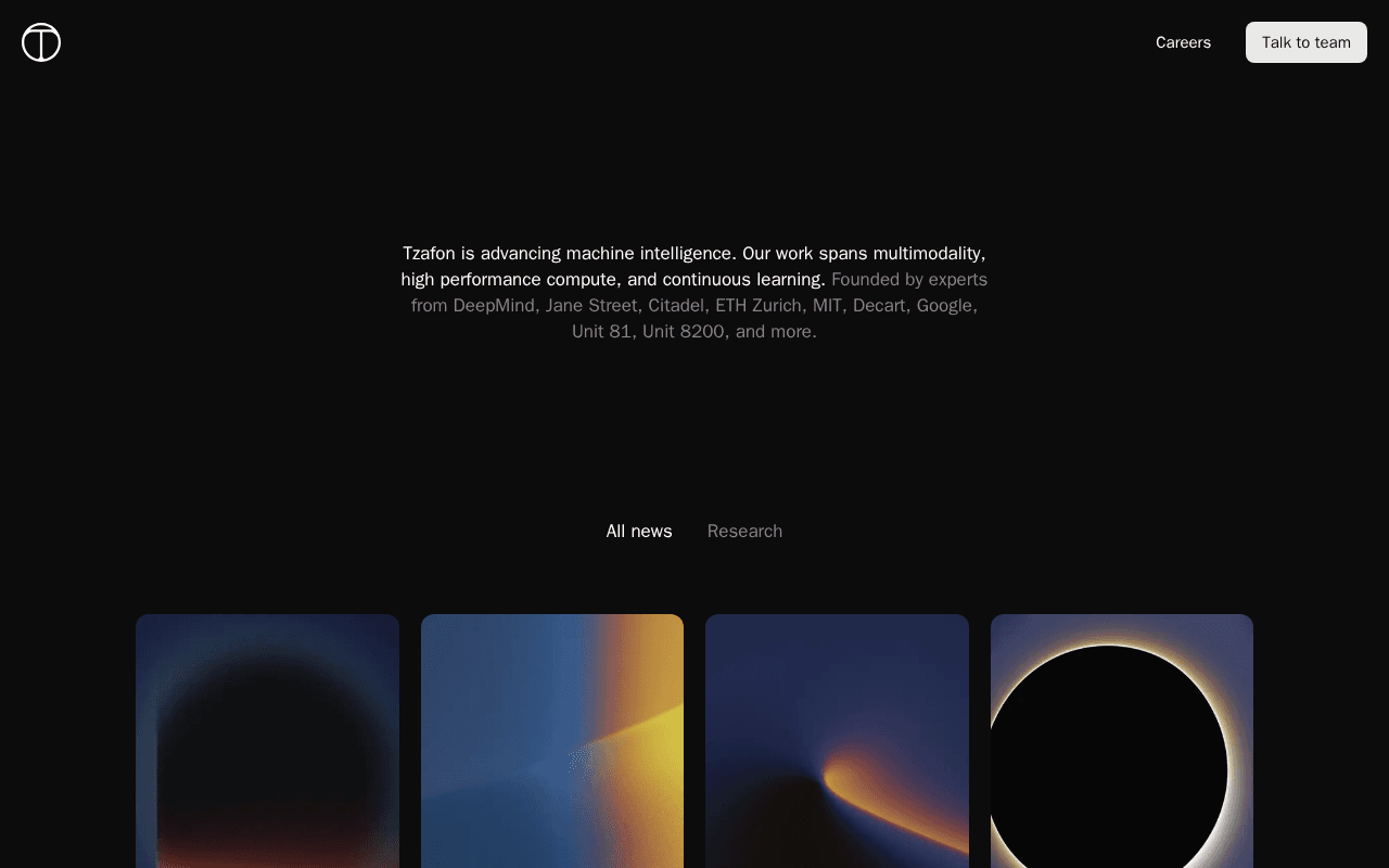 Screenshot of tzafon.ai