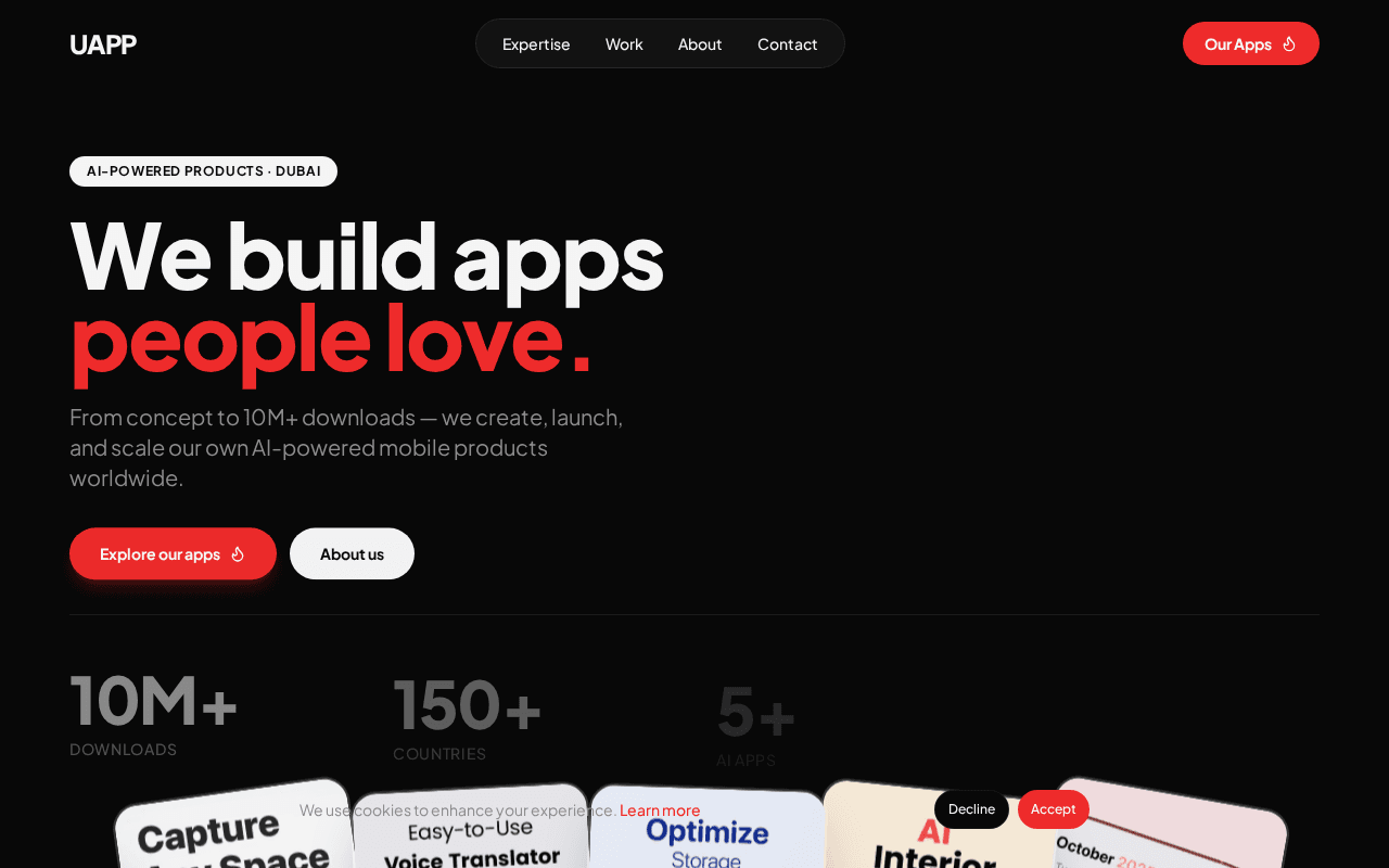 Screenshot of uapp.ai