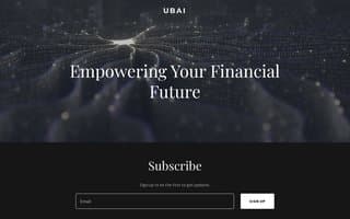 Screenshot of ubai.ai
