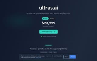 Screenshot of ultras.ai