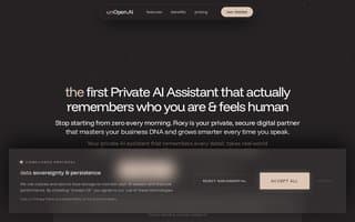 Screenshot of unopen.ai