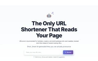 Screenshot of urlcut.ai