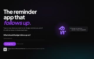Screenshot of usenudge.ai