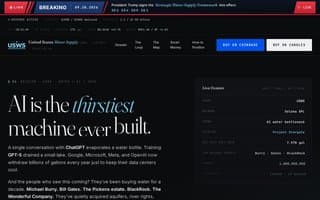Screenshot of usws.ai