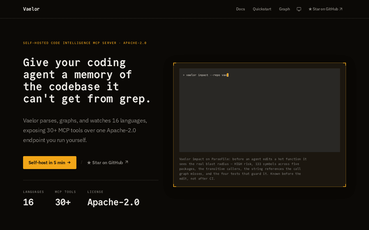 Screenshot of vaelor.ai