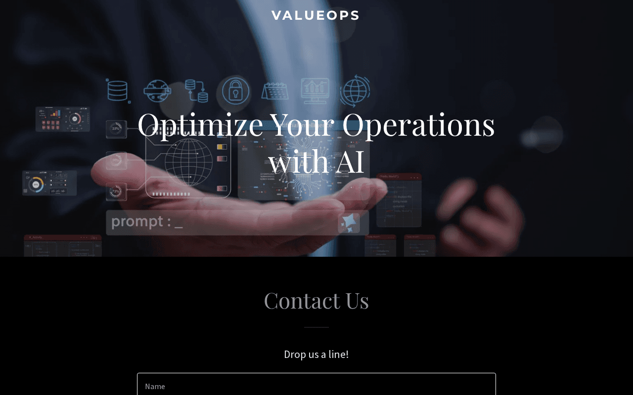Screenshot of valueops.ai
