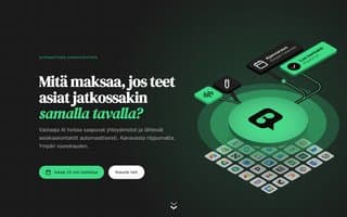 Screenshot of vastaaja.ai