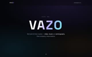 Screenshot of vazo.ai