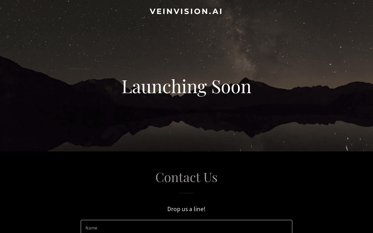 Screenshot of veinvision.ai