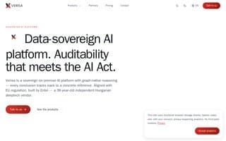 Screenshot of verisa.ai