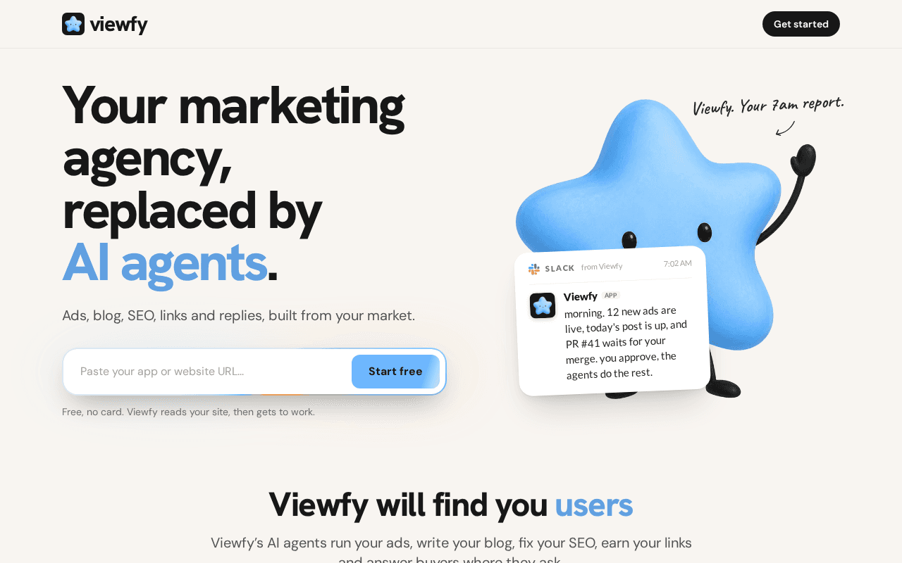 Screenshot of viewfy.ai