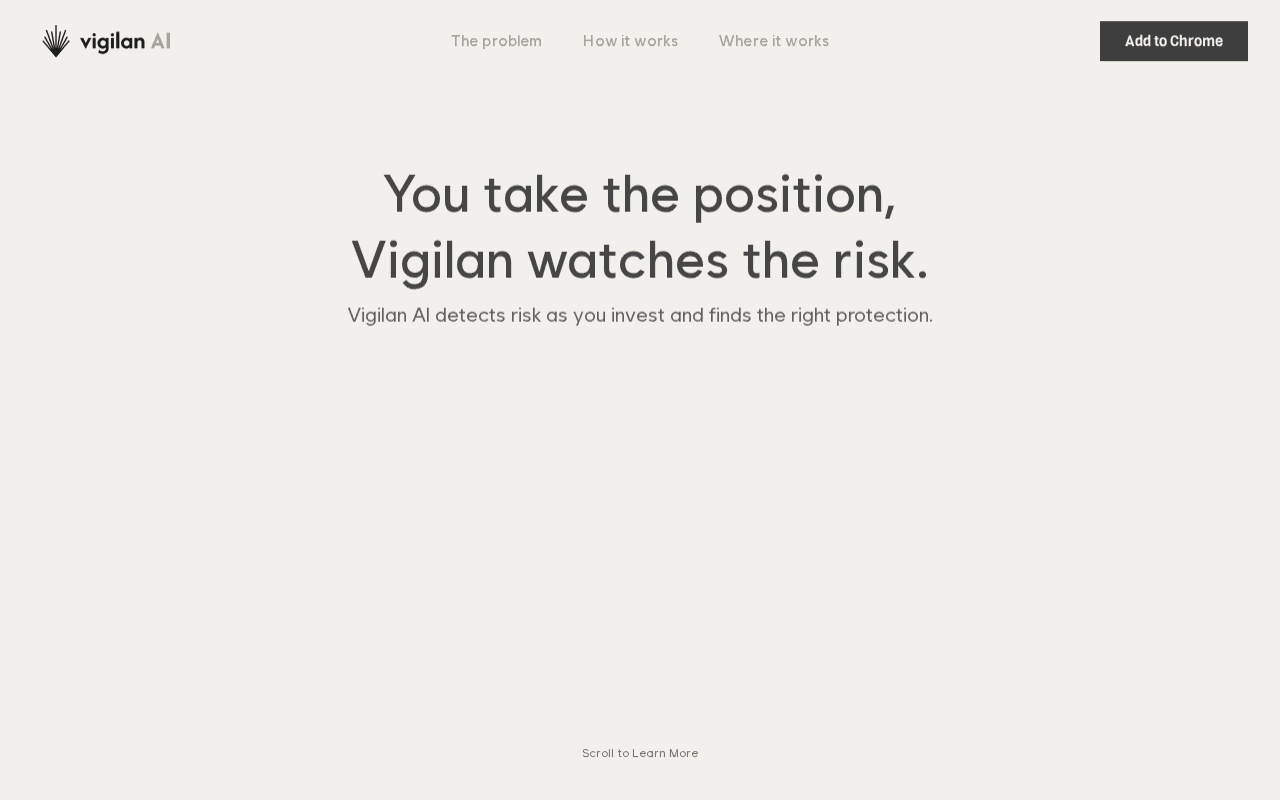 Screenshot of vigilan.ai